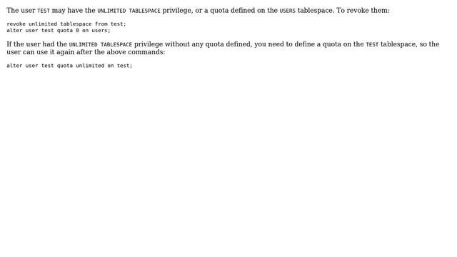 Databases: Oracle restrict user to use USERS tablespace (2 Solutions!!) смотреть онлайн