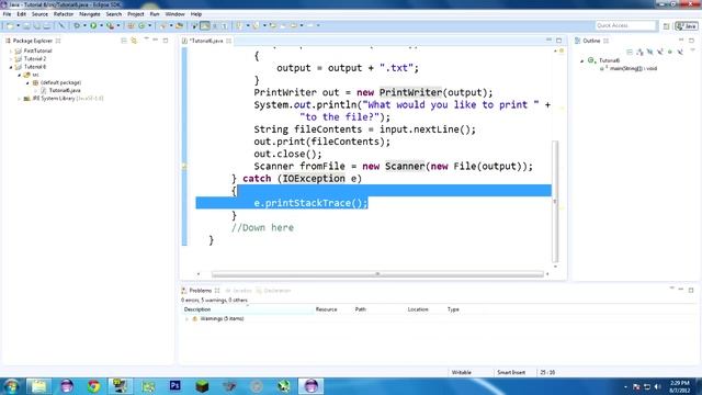 Java Tutorial 6: Hello IO! смотреть онлайн