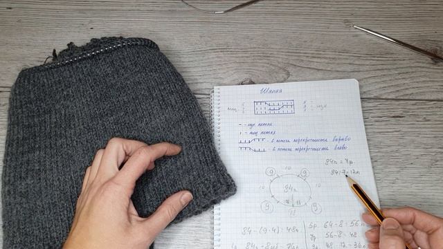 Шапка, ВЯЖЕМ И подшиваем ПОДКЛАД. Часть 2. смотреть онлайн