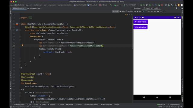 Navigate to a BottomSheet using Compose Destinations смотреть онлайн