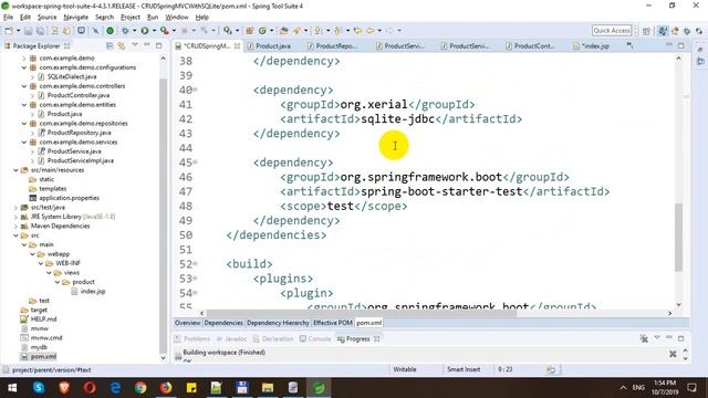 CRUD SQLite in Spring MVC смотреть онлайн
