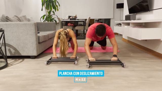 Plancha con deslizamiento con Rafael Olarra ROLLER GYM смотреть онлайн