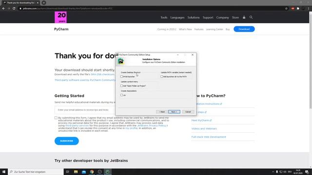 Install Pycharm on Windows 10 - July 2020 смотреть онлайн