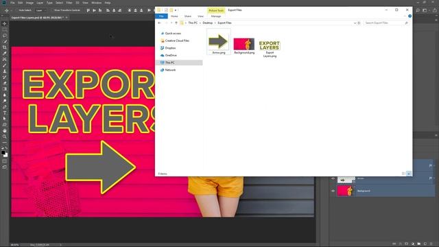 How To Save Layers as INDIVIDUAL FILES in Photoshop - Three Export Methods Explained смотреть онлайн