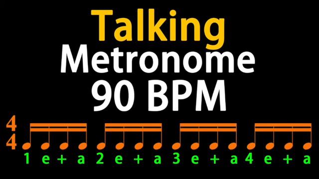 90BPM Talking Metronome （16th Note） смотреть онлайн