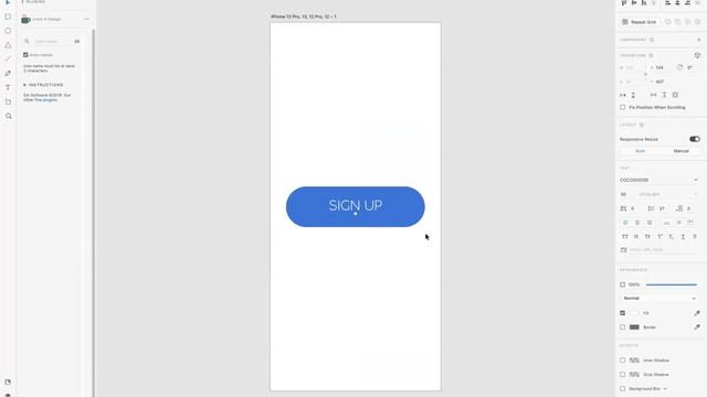 How to set up responsive button - Adobe XD смотреть онлайн