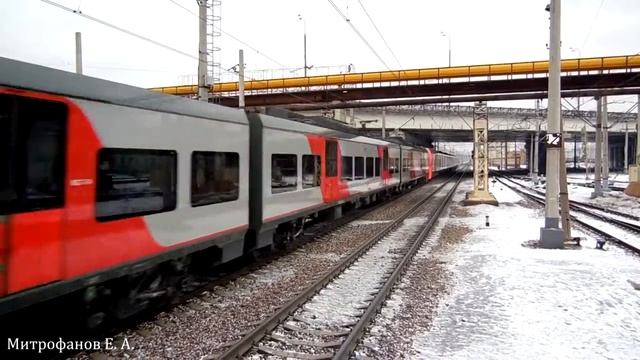 Электропоезд ЭС2Г-015/ЭС2Г-017 "Ласточка" (ТЧ-96), межобл. поезд №7111 Тверь - Москва. смотреть онлайн