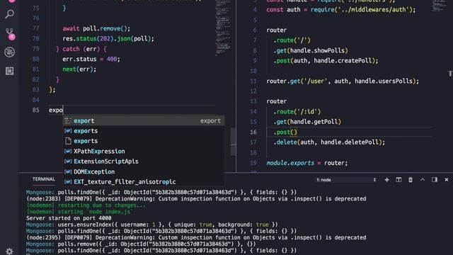 Full Stack MERN Voting App - 07 Finishing poll routes смотреть онлайн