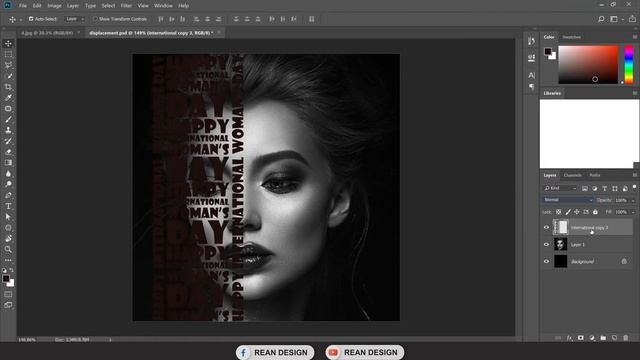 How to design artwork with displacement map in Adobe Photoshop смотреть онлайн