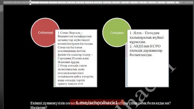 Дүниежүзі тарихы БЖБ №1 - 8 сынып - 4 тоқсан смотреть онлайн