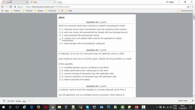 1Z0-599 Oracle Exam WebLogic Server Test смотреть онлайн