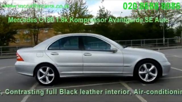 Mercedes C180 1.8k Kompressor Avantgarde SE Tiptronic Auto PF53 McCarthy Cars смотреть онлайн