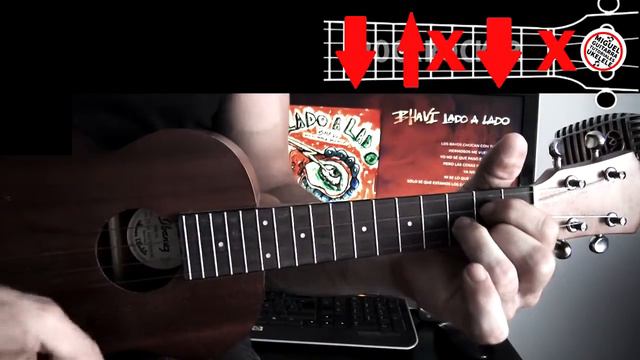 COMO Tocar 🎵 LADO A LADO de BHAVI (UKELELE) Adaptación FACIL Acordes y acompañamiento TUTORIAL смотреть онлайн