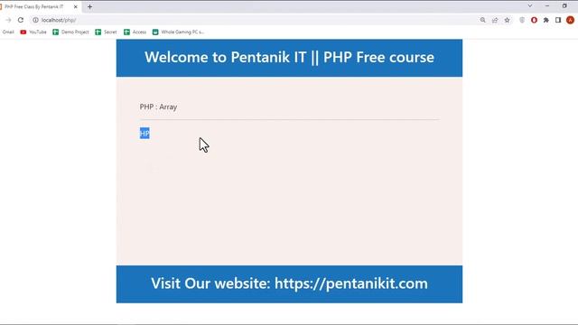 PHP Multi-dimentional array смотреть онлайн