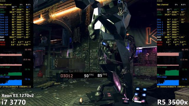 I7 3770 Vs Ryzen 5 3500x Test In 15 Games Or Xeon E3-1270v2 Vs R5 3500x