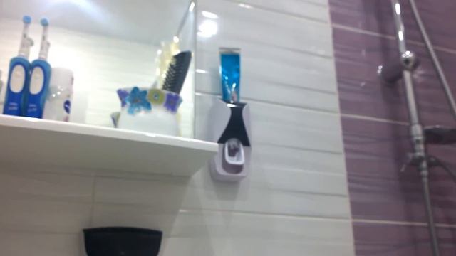 Дозатор зубной пасты с держателем для щёток с Aliexpress смотреть онлайн
