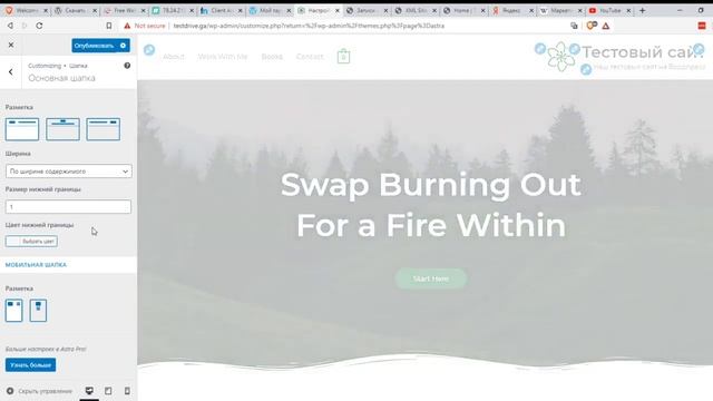 Настройки темы Astra для wordpress смотреть онлайн