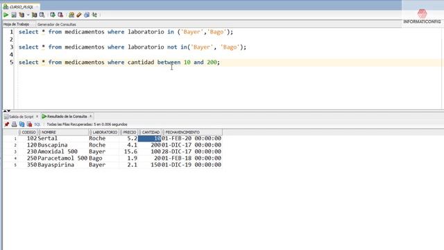 Curso de Oracle SQL en español desde cero | operador IN en Oracle SQL video(26) смотреть онлайн