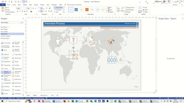 How to create an interview process diagram in Microsoft Visio смотреть онлайн