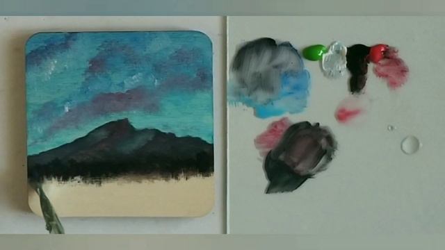 Painting Timelapse | Easy Landscape Acrylic Painting | Speed Painting | Siri's Studio смотреть онлайн