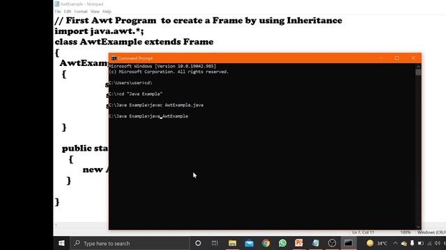 AWT in Java (PART-1)| Introduction and Creating Frame by using Inheritance and Association смотреть онлайн