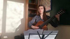 Вальс из к/ф «Мой ласковый и нежный зверь«на гитаре муз. Е. Дога, обр.М.Елютин