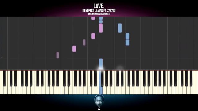How To Play: Kendrick Lamar ft. Zacari - LOVE. | Piano Tutorial + Sheets смотреть онлайн