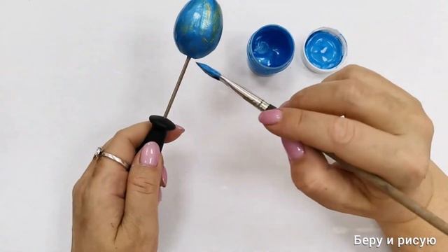 Пасхальная композиция. Создание кракелюра смотреть онлайн