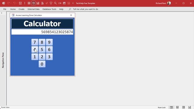 How to Build an On-Screen Calculator in Microsoft Access VBA - Part 1 смотреть онлайн