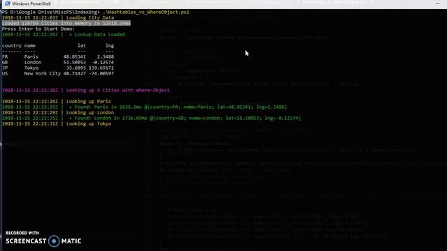 PowerShell Where-Object vs Hash Indexing смотреть онлайн