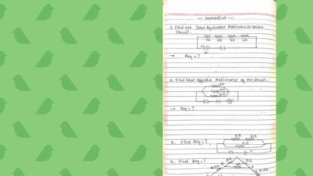 Electricity notes pdf hand made notes | Class 10 CBSE | ohms law series/parallel connection смотреть онлайн