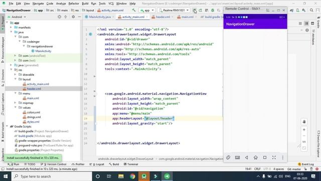 Navigation drawer in android in hindi (2020) смотреть онлайн