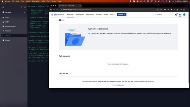 WS MISC 102 How to add ssh key in bitbucket and clone git repo on server смотреть онлайн
