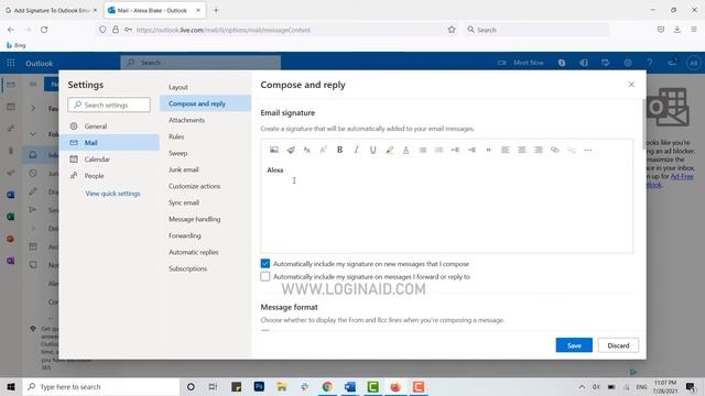 How To Add Signature In Outlook Mail 2021 | Set Up & Create Email Signature In Outlook Account смотреть онлайн