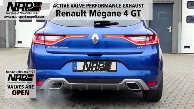 NAP Klappenauspuff ▶ Renault Mégane 4 GT - Soundcheck смотреть онлайн
