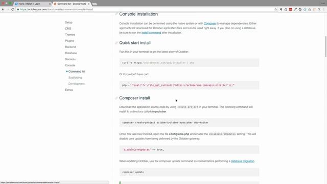 Making websites with October CMS - Part 01 - Installing October CMS смотреть онлайн
