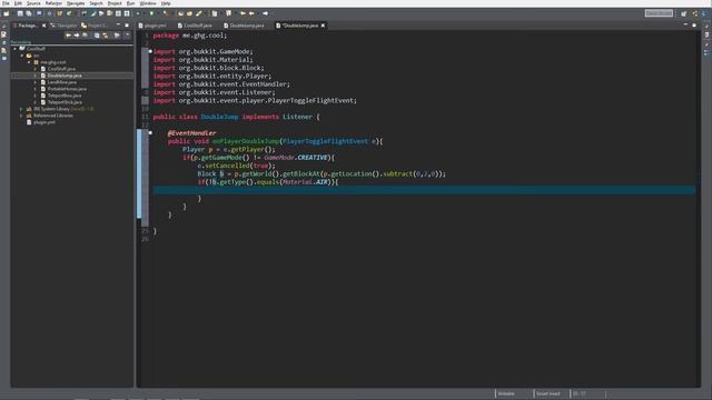 Minecraft Bukkit/Spigot Plugin Tutorial #30: Double Jump смотреть онлайн