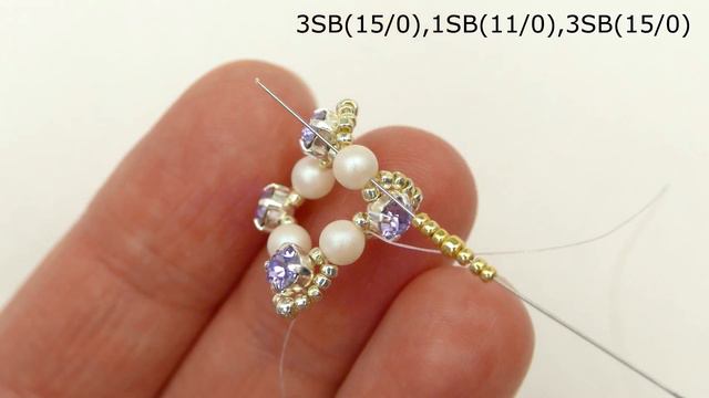 Handmade Earrings with 10 mm rivolis смотреть онлайн