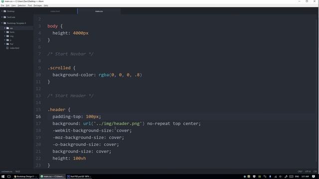Twitter Bootstrap 3 Design 2 In Arabic #05 - Creating Header Part 2 смотреть онлайн