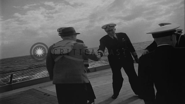 United States Secretary of Navy Charles Thomas on USS Bennington and USS St. Paul...HD Stock Footag смотреть онлайн