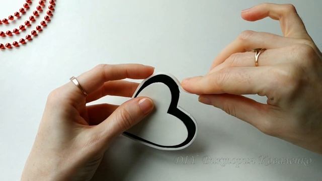 DIY ?ВАЛЕНТИНКИ из фоамирана ? Valentine Card From Foamiran ? Valentine's Day Craft Idea