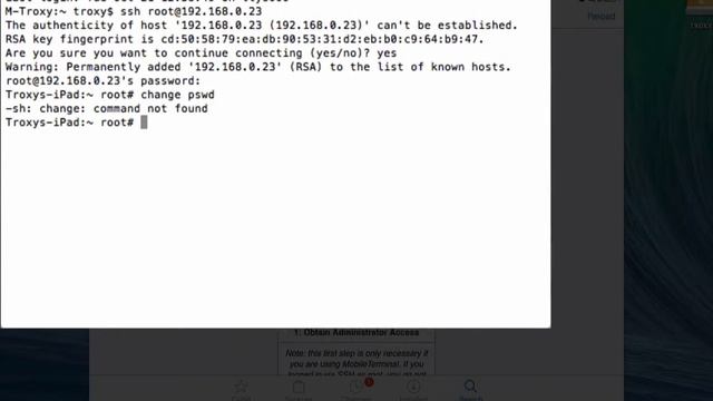 How to change the Root password iPhone /iPad -Cydia tweak смотреть онлайн