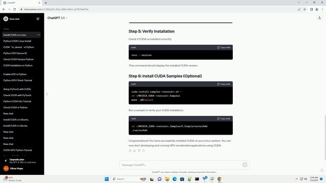 Install Cuda For Linux