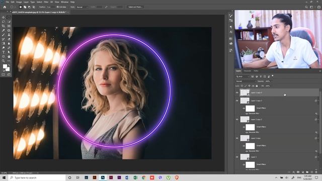 NEON GLOW EFFECT IN PHOTOSHOP TUTORIAL IN NEPALI | PART 19 смотреть онлайн