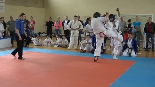 OPEN CUP SHINKYOKUSHINKAY KARATE «KIROVOGRAD -- 2014» Бондаренко Михаил смотреть онлайн