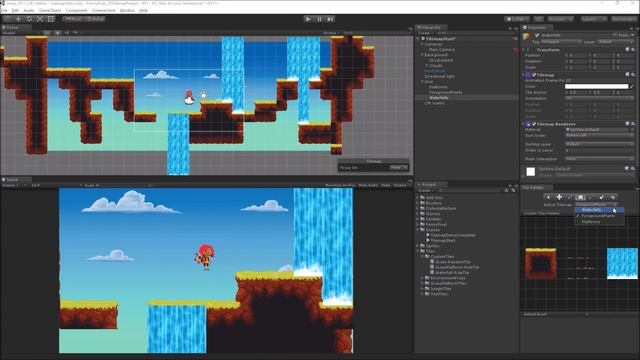 2D World building w/ Tilemap & Cinemachine for 2D - Random and Animated Tiles [6/8] Live 2017/22/08 смотреть онлайн