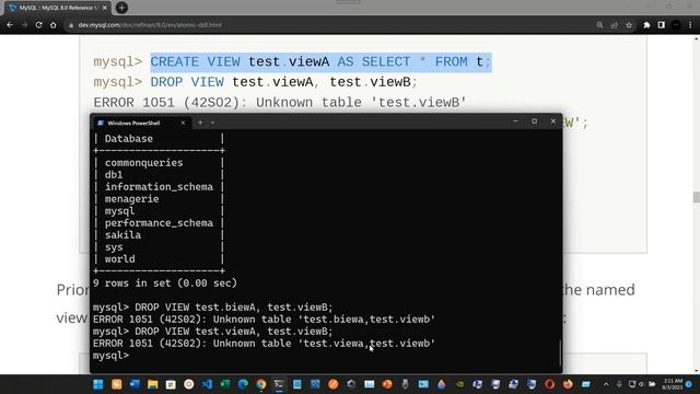 Atomic Data Definition Statement Support: SQL Statements - MySQL. смотреть онлайн