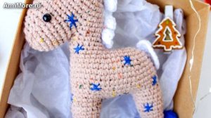 Амигуруми: схема Лошадка-качалка. Игрушки вязаные крючком - Free crochet patterns.