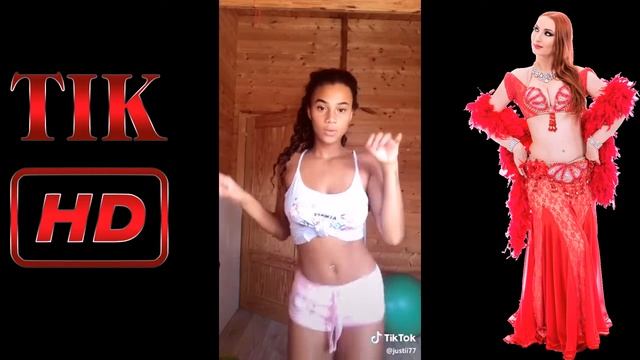 Tik Tok Dancer Girls Taki Taki Rumba Belly Dance Tik Tok Dance Challenge