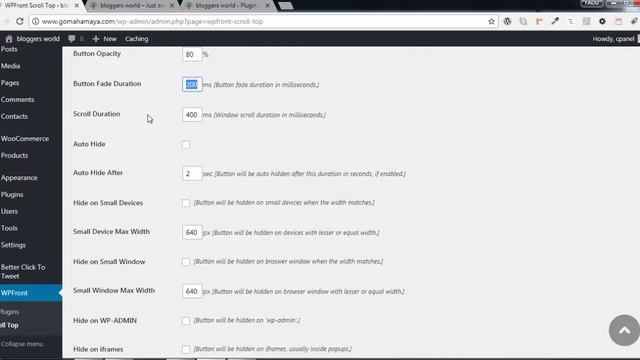 How To Add Scroll To Top In WordPress Website | Wpfront Scroll Top Plugin смотреть онлайн